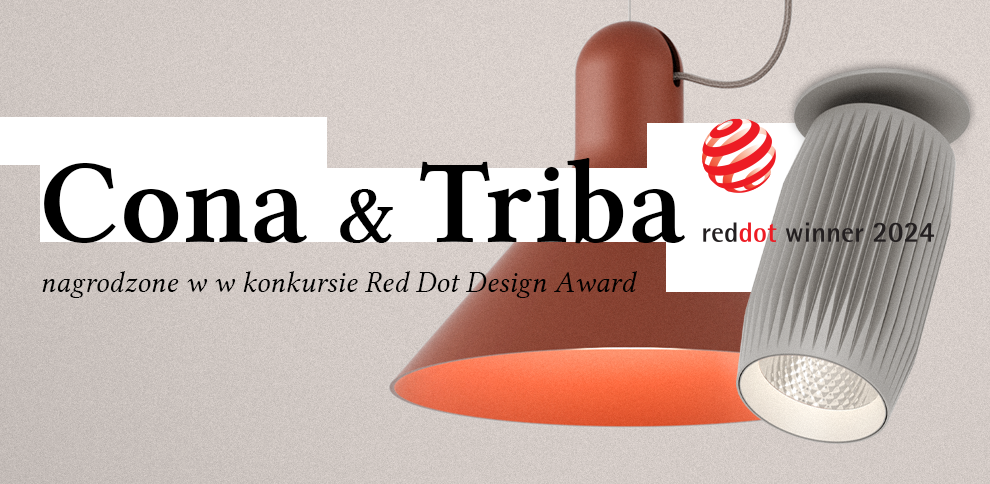Podwójny sukces: TRIBA i CONA z nagrodą Red Dot Design Award 2024